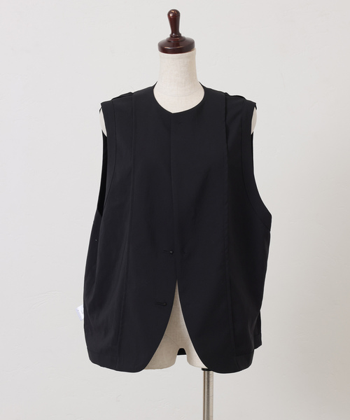 JOURNAL STANDARD LUXE（ジャーナルスタンダード　ラックス）の「トロピカルベスト（その他アウター・レディース・チャコールグレー/ブラック・FREE）」の8枚目の写真