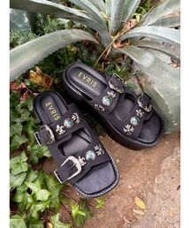 EVRIS | コンチョデザインプラットフォームサンダル(サンダル)