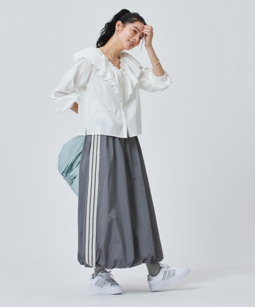 adidas(アディダス)の「【別注】アディダス adidas W BALOON SKIRT AP 限定コラボ(スカート・レディース・ブラック/グレー・S/M/L/XL)」の12枚目の写真