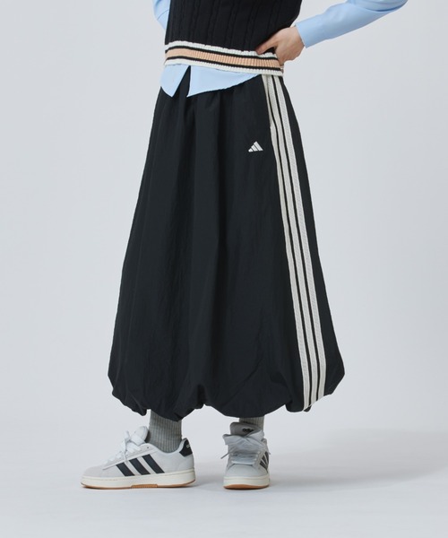 adidas(アディダス)の「【別注】アディダス adidas W BALOON SKIRT AP 限定コラボ(スカート・レディース・ブラック/グレー・S/M/L/XL)」の8枚目の写真