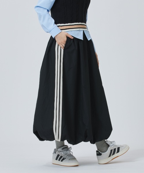 adidas(アディダス)の「【別注】アディダス adidas W BALOON SKIRT AP 限定コラボ(スカート・レディース・ブラック/グレー・S/M/L/XL)」の7枚目の写真