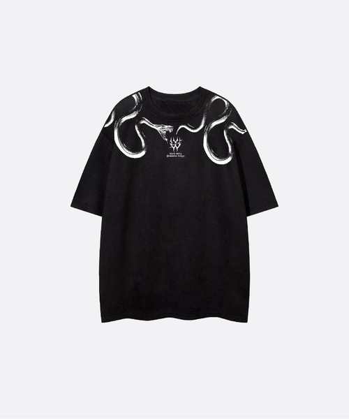 U:UME(ユーム)の「Suede Feel Print T(Tシャツ/カットソー・メンズ・ブラック/ブラウン/ダークグレー/カーキ・SMALL/MEDIUM/LARGE/X-LARGE)」の1枚目の写真