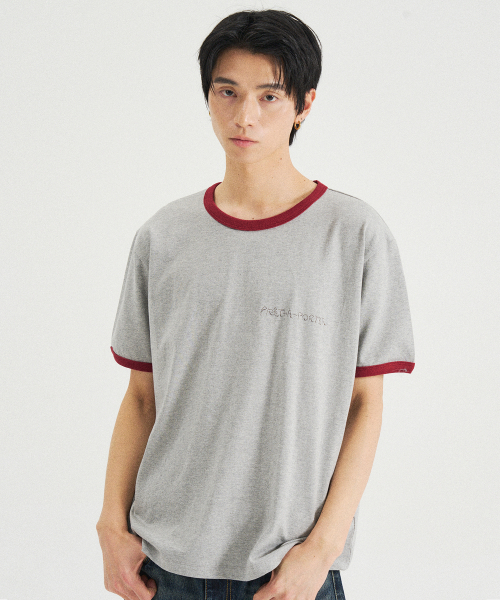 SLOWACID（スローアシッド）の「ウォッシュドノマドリングリーバンパーTシャツ[グレー/バーガンディ]（Tシャツ/カットソー・レディース・その他・X-SMALL/SMALL/MEDIUM/LARGE）」の17枚目の写真