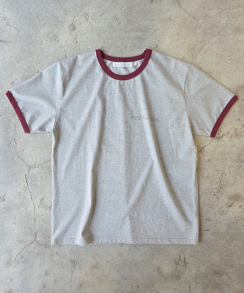 SLOWACID（スローアシッド）の「ウォッシュドノマドリングリーバンパーTシャツ[グレー/バーガンディ]（Tシャツ/カットソー・レディース・その他・X-SMALL/SMALL/MEDIUM/LARGE）」の9枚目の写真