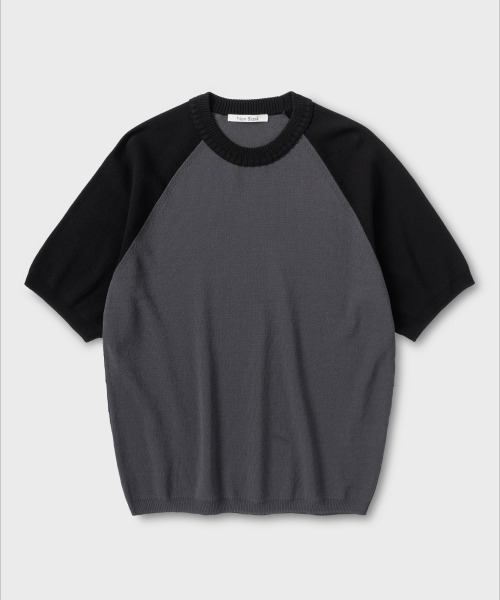 Laglan HS knit — темно-серый/черный