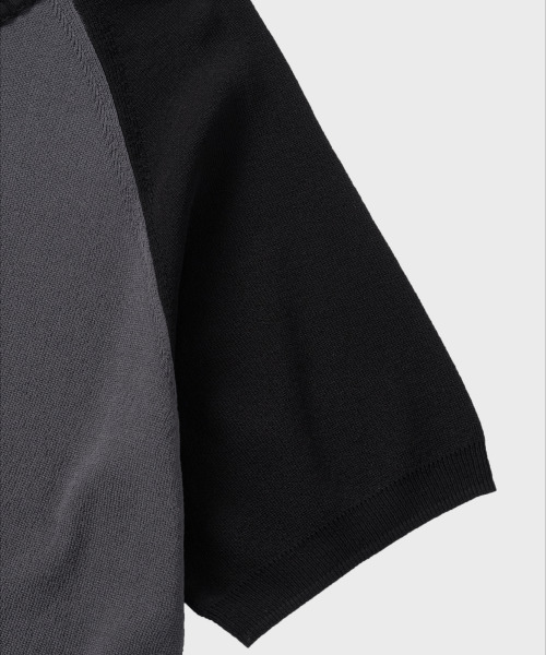 NONBLANK(ノンブランク)の「ラグランHSニット_DARK GREY/BLACK(ニット/セーター・メンズ・ブラック・MEDIUM/LARGE/X-LARGE)」の4枚目の写真