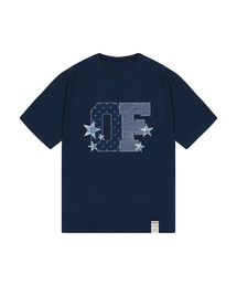 [ユニセックス]デニムスター半袖Tシャツ_4カラー