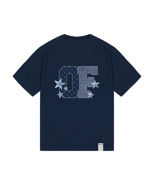 GRAVER（グレーバー）の「[ユニセックス]デニムスター半袖Tシャツ_4カラー（Tシャツ/カットソー・レディース・ネイビー/ホワイト/ライトグレー/ブラック・SMALL/MEDIUM/LARGE）」の4枚目の写真