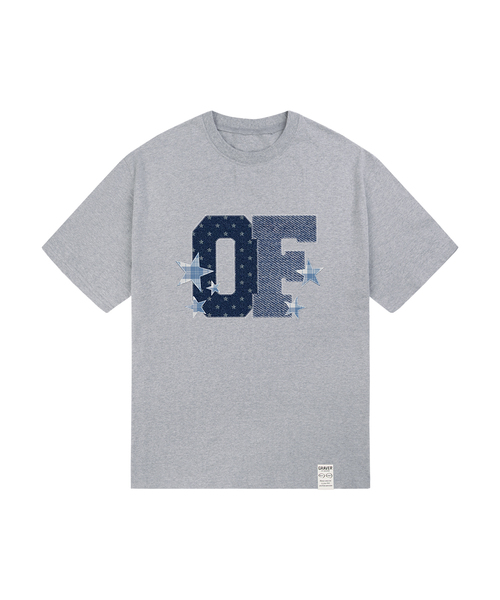 GRAVER（グレーバー）の「[ユニセックス]デニムスター半袖Tシャツ_4カラー（Tシャツ/カットソー・レディース・ネイビー/ホワイト/ライトグレー/ブラック・SMALL/MEDIUM/LARGE）」の3枚目の写真
