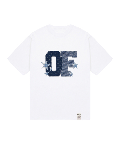 GRAVER（グレーバー）の「[ユニセックス]デニムスター半袖Tシャツ_4カラー（Tシャツ/カットソー・レディース・ネイビー/ホワイト/ライトグレー/ブラック・SMALL/MEDIUM/LARGE）」の10枚目の写真