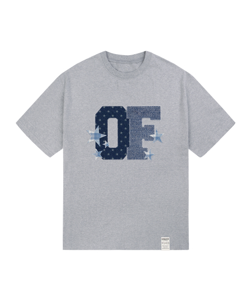 GRAVER（グレーバー）の「[ユニセックス]デニムスター半袖Tシャツ_4カラー（Tシャツ/カットソー・レディース・ネイビー/ホワイト/ライトグレー/ブラック・SMALL/MEDIUM/LARGE）」の5枚目の写真