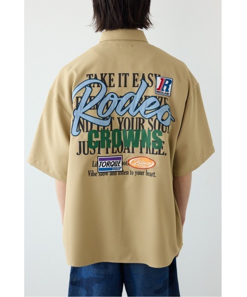 RODEO CROWNS WIDE BOWL(ロデオクラウンズワイドボウル)の「Overlapアップリケシャツ(シャツ/ブラウス・メンズ・ブラック/ベージュ/オフホワイト・MEDIUM/LARGE)」の22枚目の写真