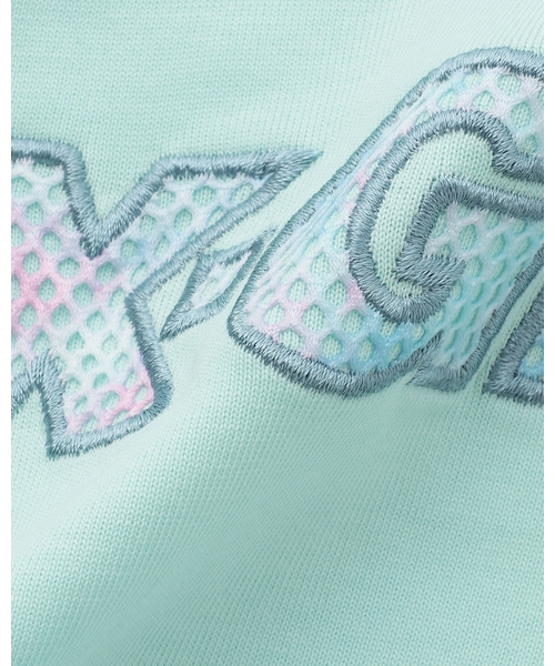 X-girl Stages(エックスガールステージス)の「総柄メッシュプリント ショート丈半袖Tシャツ(Tシャツ/カットソー・キッズ・ブラック/ライトブルー/ピンク・130cm/110cm/120cm/90cm/100cm/140cm)」の11枚目の写真