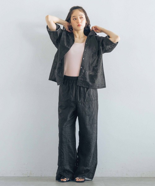 RAGEBLUE(レイジブルー)の「配色パッチワークシアーパンツ/セットアップ対応(その他パンツ・レディース・ブラック/ホワイト・FREE)」の8枚目の写真