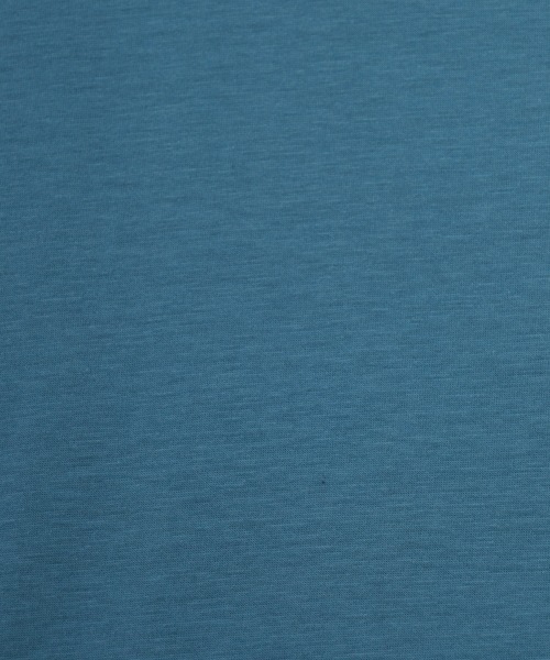 BRODIAEA（ブローディア）の「BRODIAEA 箔ロゴプリント配色切り替え半袖Tシャツ ハイブリットコットン（Tシャツ/カットソー・レディース・オフホワイト/グレイッシュベージュ/ブルーグリーン/ブラック・40）」の10枚目の写真