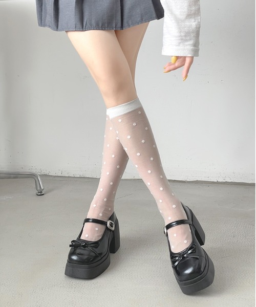 Shoes in Closet(シューズインクローゼット)の「+9.5㎝ 軽量 厚底 リボン メリージェーン パンプス ローファー 491(ローファー・レディース・ブラック/アイボリー/シルバー/ダークブラウン・S/M/L/LL)」の13枚目の写真