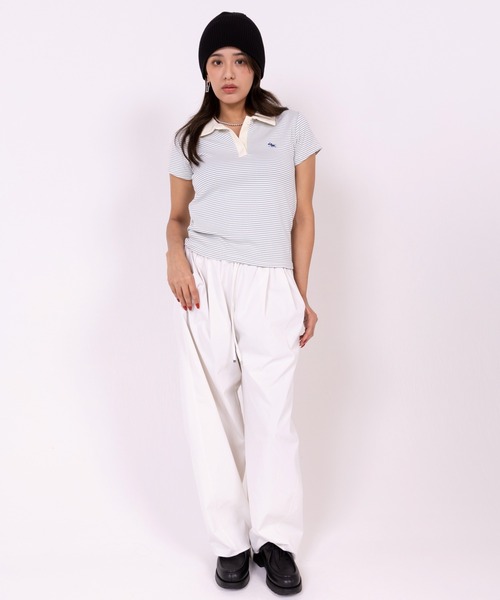 POLOCHAMPS(ポロチャンプス)の「【POLOCHAMPS】ポロチャンプス/襟付きTシャツ(Tシャツ/カットソー・レディース・ブラック/サックスブルー/ネイビー/グリーン/ピンク・FREE)」の21枚目の写真