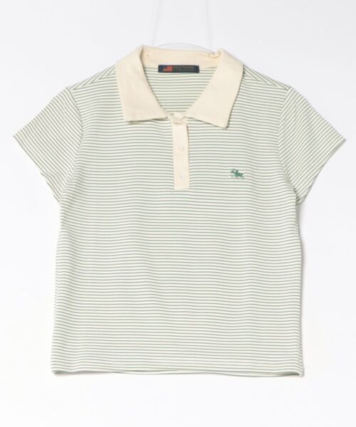 POLOCHAMPS(ポロチャンプス)の「【POLOCHAMPS】ポロチャンプス/襟付きTシャツ(Tシャツ/カットソー・レディース・ブラック/サックスブルー/ネイビー/グリーン/ピンク・FREE)」の15枚目の写真