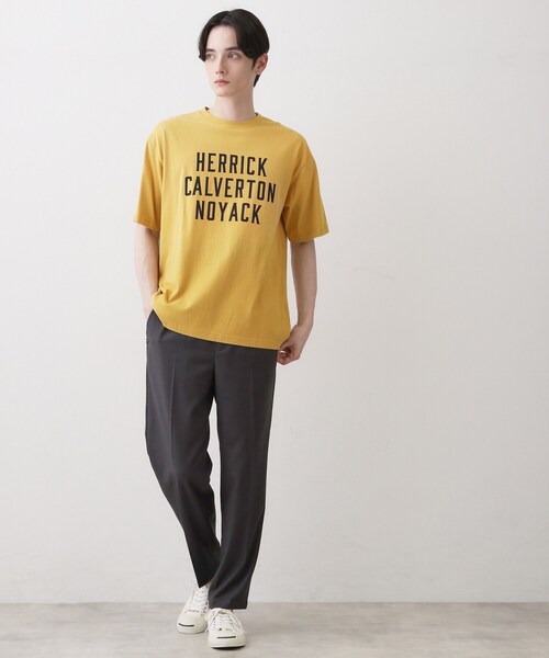Dessin(デッサン)の「【洗える】ヴィンテージ加工 ロゴTシャツ(Tシャツ/カットソー・メンズ・ベージュ/イエロー/チャコールグレー・03/02)」の10枚目の写真