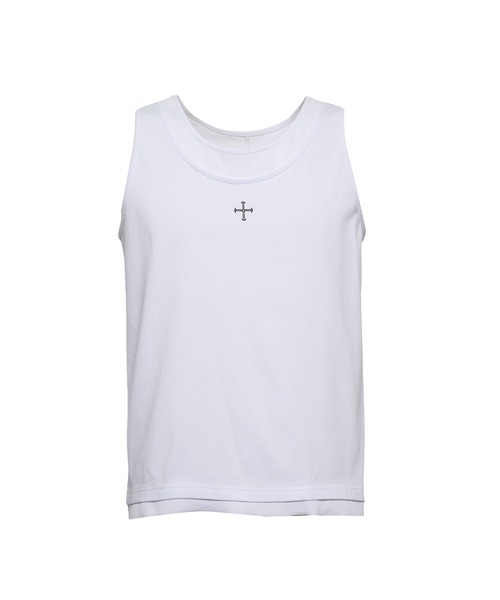 CREO STORE(クレオストア)の「Neutral Daily Tank/ニュートラルデイリータンク/レイヤードタンクトップ/洗える(Tシャツ/カットソー・メンズ・ブラック/ホワイト・1/2)」の16枚目の写真