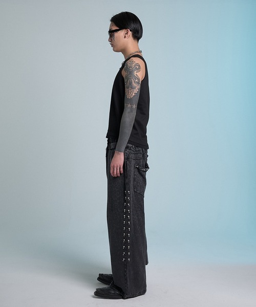 CREO STORE(クレオストア)の「Neutral Daily Tank/ニュートラルデイリータンク/レイヤードタンクトップ/洗える(Tシャツ/カットソー・メンズ・ブラック/ホワイト・1/2)」の20枚目の写真