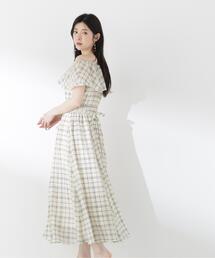 PROPORTION BODY DRESSING | シアーチェック2WAYオフショルワンピース / 1216140505(ワンピース)