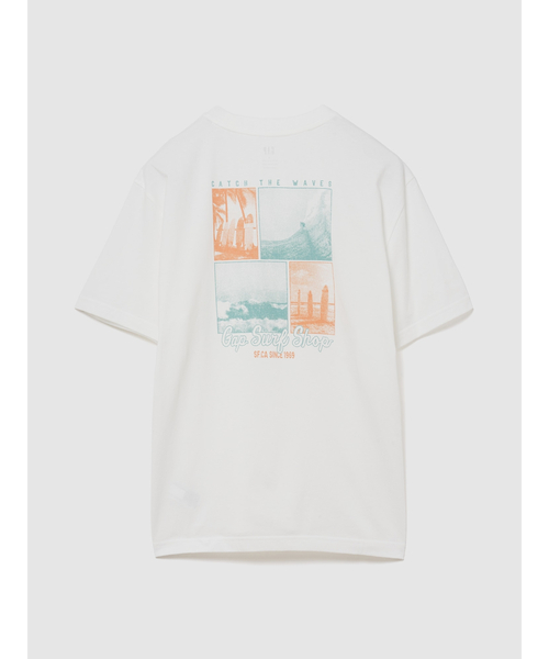 GAP(ギャップ)の「エブリディ ソフト リラックスフィット グラフィックTシャツ(Tシャツ/カットソー・メンズ・オフホワイト・XS/S/M/L/XL)」の1枚目の写真