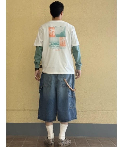 GAP(ギャップ)の「エブリディ ソフト リラックスフィット グラフィックTシャツ(Tシャツ/カットソー・メンズ・オフホワイト・XS/S/M/L/XL)」の5枚目の写真