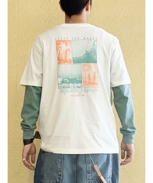GAP(ギャップ)の「エブリディ ソフト リラックスフィット グラフィックTシャツ(Tシャツ/カットソー・メンズ・オフホワイト・XS/S/M/L/XL)」の6枚目の写真