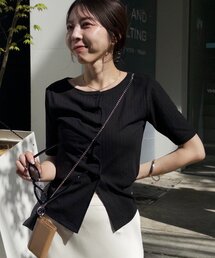 CAPRICIEUX LE'MAGE | フロントタックフリルT(Tシャツ/カットソー)