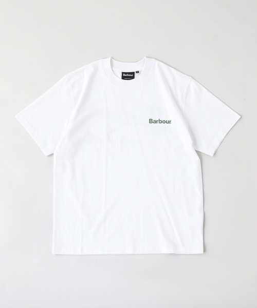 Barbour(バブアー)の「Barbour / バブアー crossby archive logo os t-shirt(Tシャツ/カットソー・メンズ・ネイビー/ホワイト/カーキ/ブラック・34/36/38/40/42)」の1枚目の写真