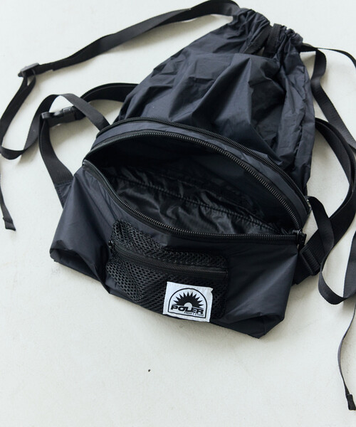 POLeR（ポーラー）の「POLeR × FREAK'S STORE/ポーラー × フリークスストア 別注 Response Transformer Bag（バックパック/リュック・メンズ・グレー/ブラック・ONE SIZE）」の20枚目の写真