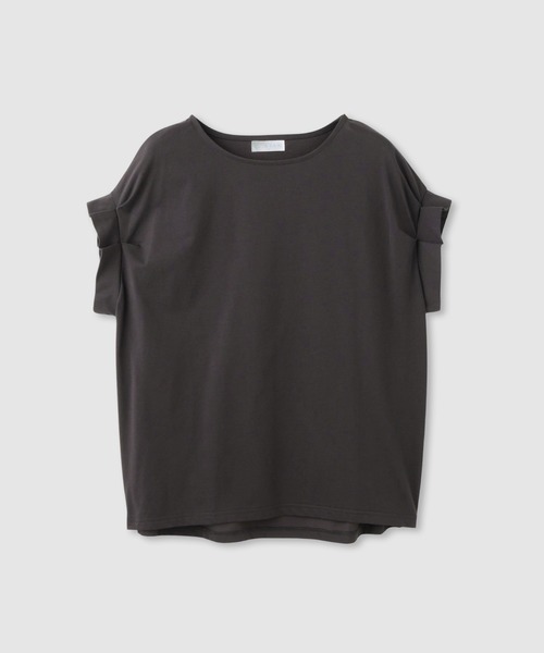NAVY(ネイビー)の「【SARARI /サラリ】接触冷感 DRY UVカット 袖タッククルーネック UVカットカットソー(Tシャツ/カットソー・レディース・ベージュ/オレンジ/チャコール・M/L)」の12枚目の写真