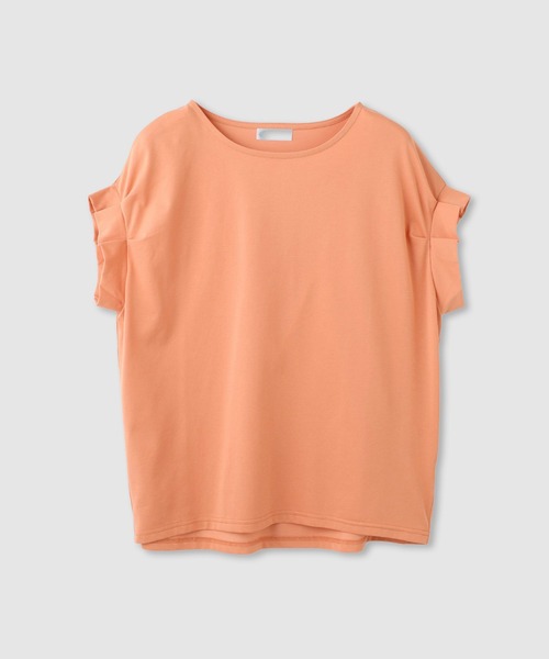 NAVY(ネイビー)の「【SARARI /サラリ】接触冷感 DRY UVカット 袖タッククルーネック UVカットカットソー(Tシャツ/カットソー・レディース・ベージュ/オレンジ/チャコール・M/L)」の13枚目の写真