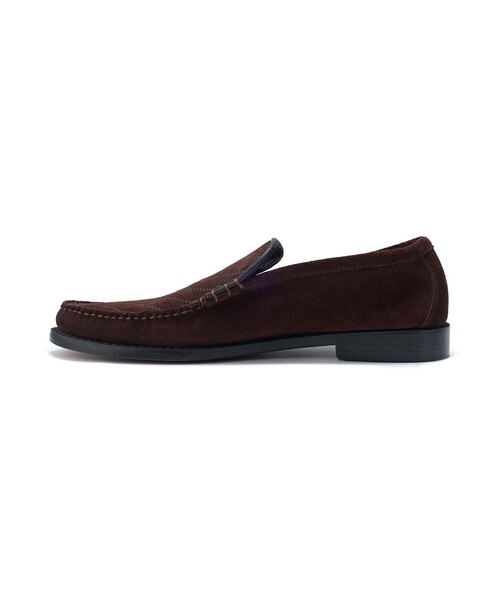 MEN'S BIGI(メンズビギ)の「《G.H BASSコラボ》トラムステッチレザーローファー(ドレスシューズ・メンズ・ブラウン/ブラック・01/03/02)」の14枚目の写真