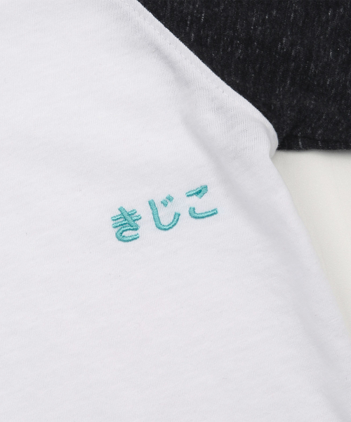 KIJIKO（キジコ）の「ke403. Back Logo Raglan Tee Black（Tシャツ/カットソー・レディース・ブラック・FREE）」の6枚目の写真