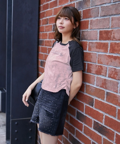 GORGE(ゴージ)の「《ムラ染め風×配色ラグラン》カットソー/カジュアル/春夏/全4色(Tシャツ/カットソー・レディース・ベージュ/アイボリー/ピンク/チャコール・F)」の16枚目の写真