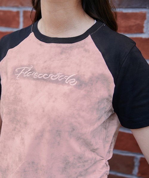 GORGE(ゴージ)の「《ムラ染め風×配色ラグラン》カットソー/カジュアル/春夏/全4色(Tシャツ/カットソー・レディース・ベージュ/アイボリー/ピンク/チャコール・F)」の21枚目の写真
