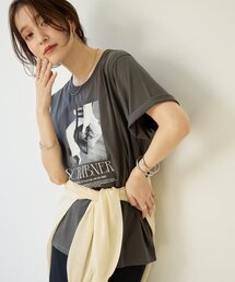 【Noka】フォトプリントロゴ半袖Tシャツ