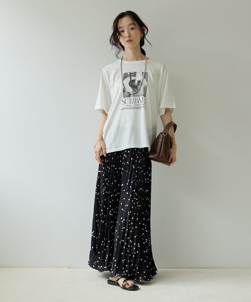 DISCOAT(ディスコート)の「【Noka】フォトプリントロゴ半袖Tシャツ(Tシャツ/カットソー・レディース・ライトグレー/チャコールグレー/オフホワイト・FREE)」の16枚目の写真