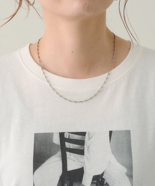 DISCOAT(ディスコート)の「【Noka】フォトプリントロゴ半袖Tシャツ(Tシャツ/カットソー・レディース・ライトグレー/チャコールグレー/オフホワイト・FREE)」の6枚目の写真