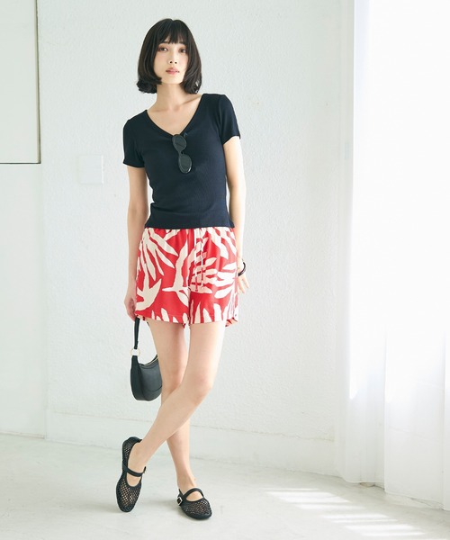 coca(coca)(コカ)の「柄ショートパンツ(その他パンツ・レディース・C/B/D/A・L/M/S)」の5枚目の写真