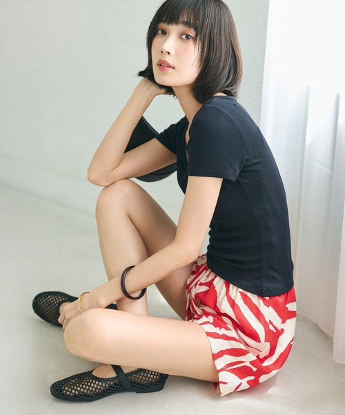 coca(coca)(コカ)の「柄ショートパンツ(その他パンツ・レディース・C/B/D/A・L/M/S)」の8枚目の写真