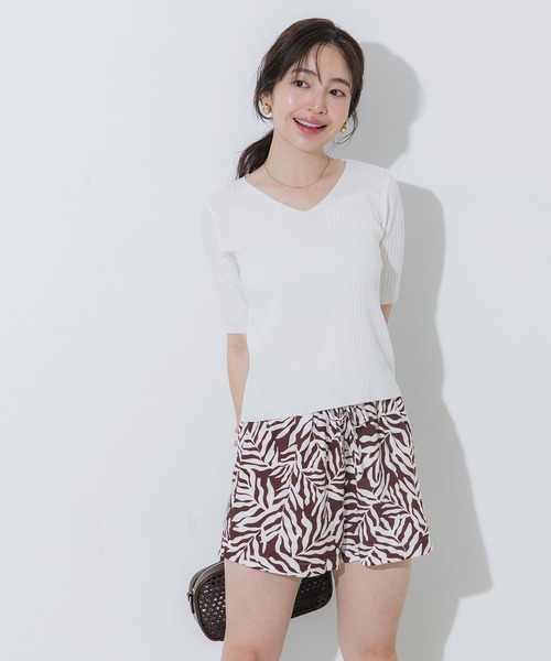coca(coca)(コカ)の「柄ショートパンツ(その他パンツ・レディース・C/B/D/A・L/M/S)」の12枚目の写真