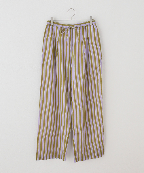 sara mallika（サラ マリカ）の「【SARA MALLIKA/サラマリカ】 Cotton Wave Stripe Print PAN（その他パンツ・レディース・オレンジ/カーキ・MEDIUM）」の11枚目の写真