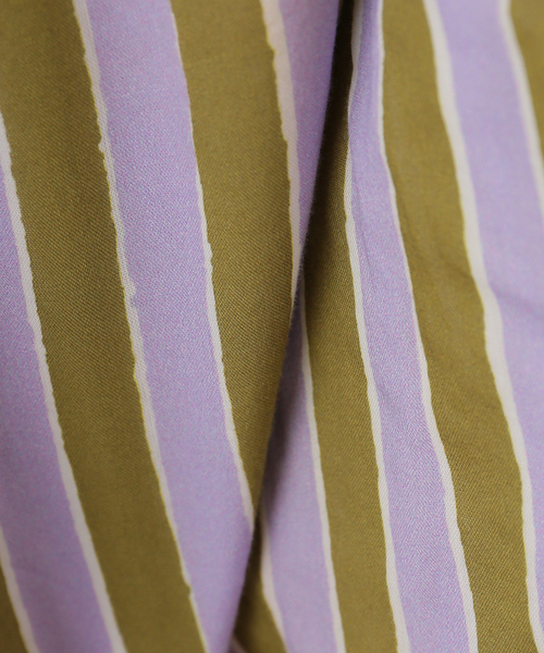 sara mallika（サラ マリカ）の「【SARA MALLIKA/サラマリカ】 Cotton Wave Stripe Print PAN（その他パンツ・レディース・オレンジ/カーキ・MEDIUM）」の4枚目の写真