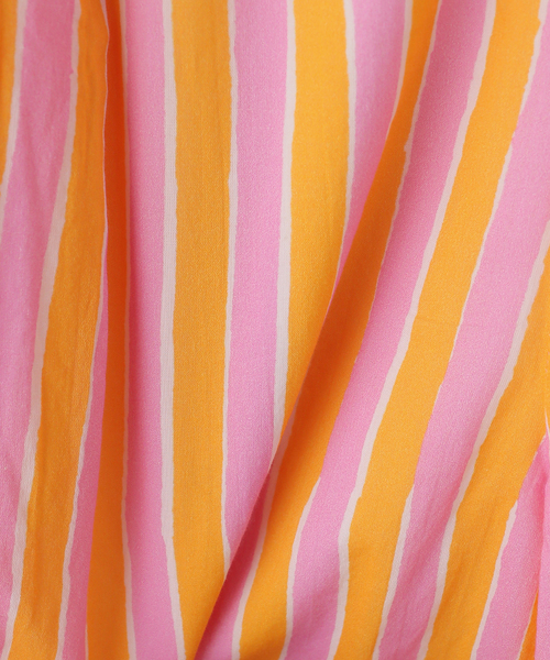 sara mallika（サラ マリカ）の「【SARA MALLIKA/サラマリカ】 Cotton Wave Stripe Print PAN（その他パンツ・レディース・オレンジ/カーキ・MEDIUM）」の3枚目の写真