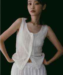 anuke（アンヌーク）の「Cut Lace Tanktop（タンクトップ）」