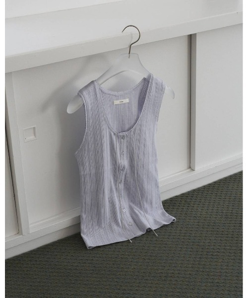 anuke（アンヌーク）の「Cut Lace Tanktop（タンクトップ・レディース・ブラック/ブルー系その他/ホワイト・FREE）」の10枚目の写真