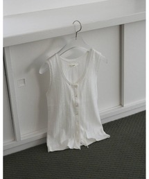 anuke（アンヌーク）の「Cut Lace Tanktop（タンクトップ）」 - WEAR